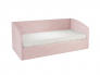 Кровать софа Бест 900 велюр нежно-розовый