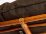 Кресло Papasan 23/01 W с подушкой Cognac, ткань Коричневый