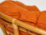 Кресло Papasan 23/01 W с подушкой Honey, ткань Оранжевый