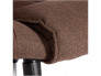 Кресло офисное Bergamo хром ткань коричневый