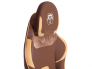 Кресло iBear ткань коричнево-бежевый