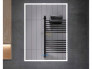 Шкаф зеркальный Rita 60 с подсветкой и часами
