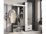 Прихожая Трамп Графит/дуб крафт белый