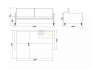 Прямой диван Ольборг Ultra Midnight