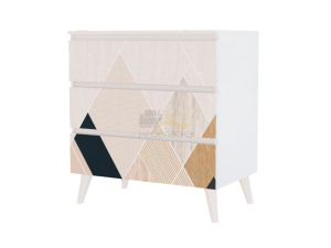 Комод 2 ЛДСП Фант Белый/Горы