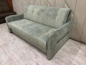 Диван Аккордеон 1400 подлокотник с кантом Sensey mist green