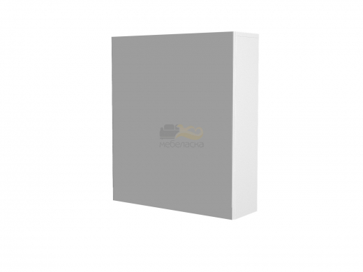 Шкаф-зеркало Гранд 55 белый без светильника универсальный